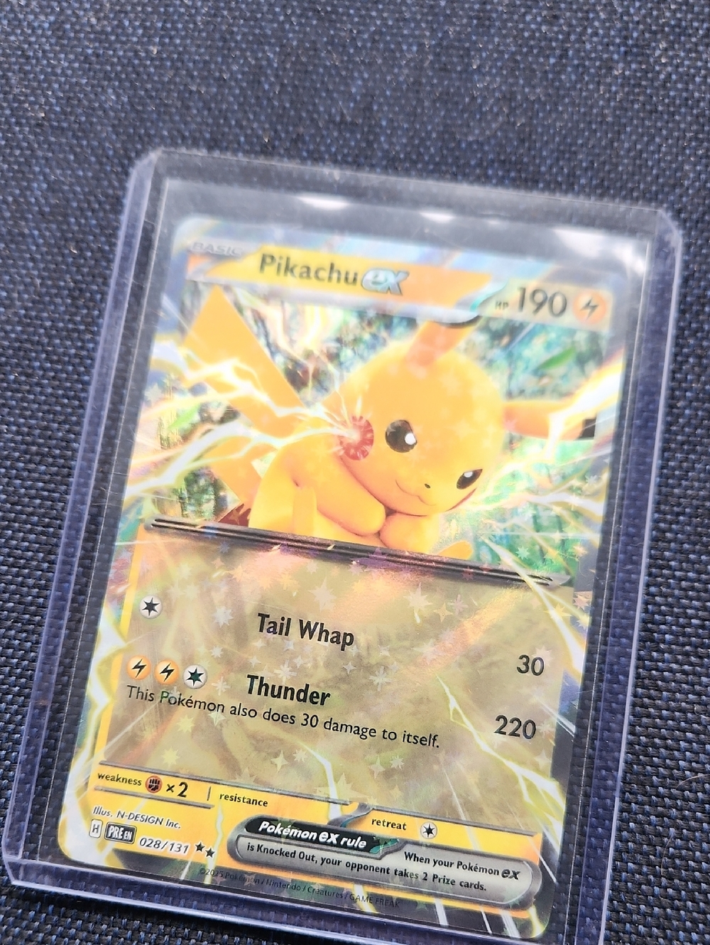 Pikachu ex #028/131 SV: Prismatic Evolutions NM Pokemon TCG